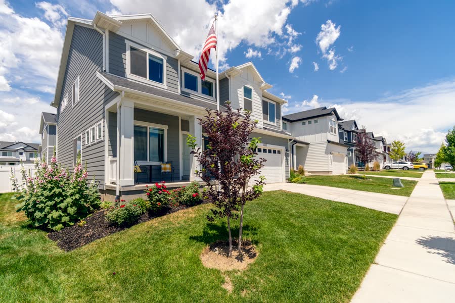 A suburban residential neighborhood of the kind that rents reliably